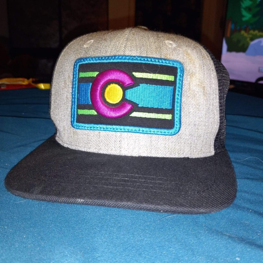 Colorado Limited Snapback hat. Black Bill and back and grey front